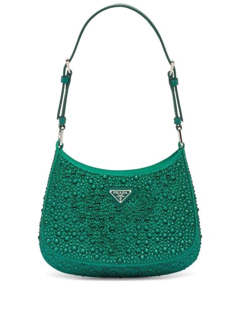 prada shoulder bag glitter